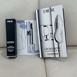NWT Dior DIORSHOW Iconic Overcurl Mascara NOIR/BLACK & MAXIMIZER 4D Travel Size